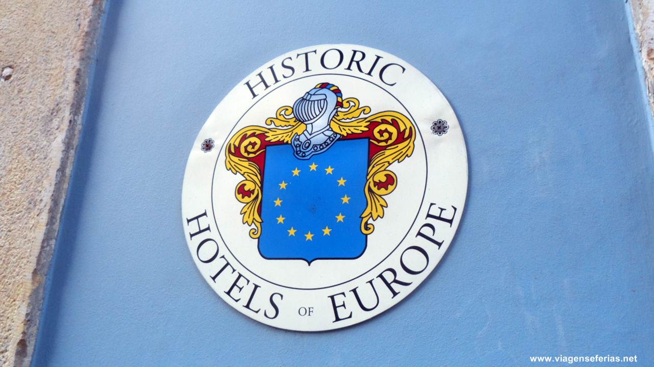 Placa dos hotéis históricos da Europa