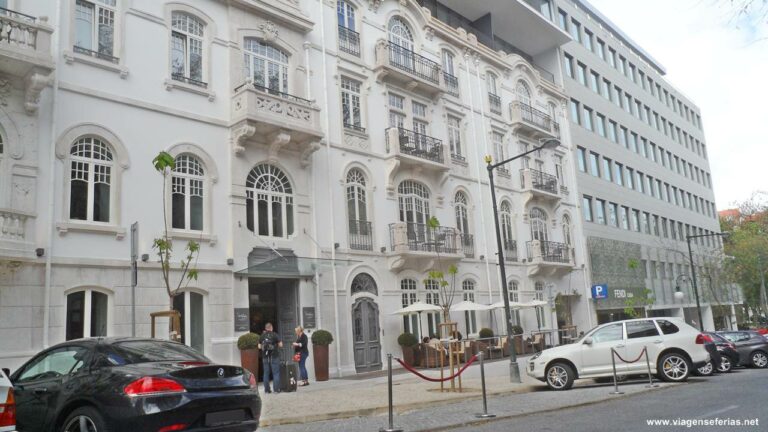 Entrada do hotel PortoBay Liberdade em Lisboa