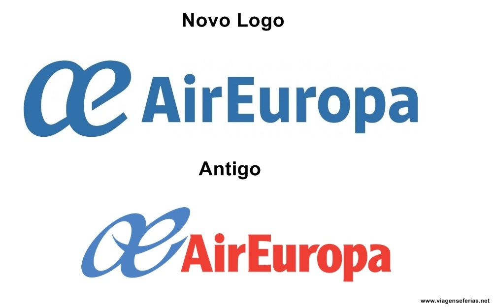 O novo e o antigo símbolo da Air Europa