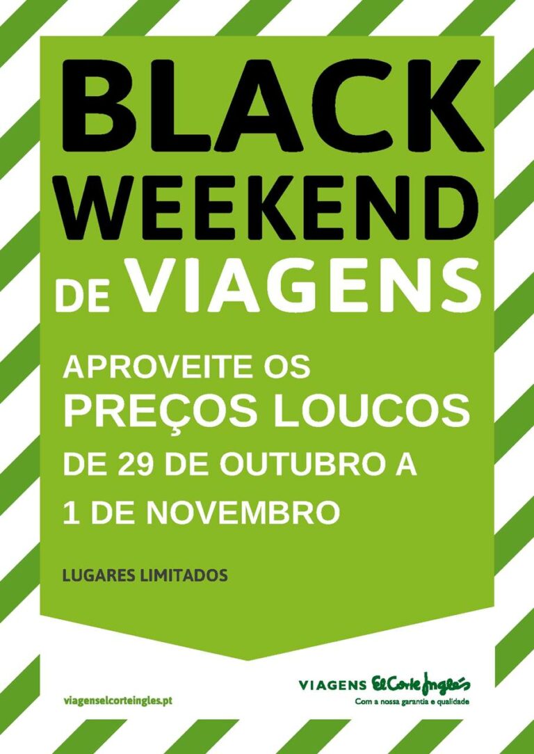 Inverno 2015-2016 Black weekend Viagens El Corte Ingles