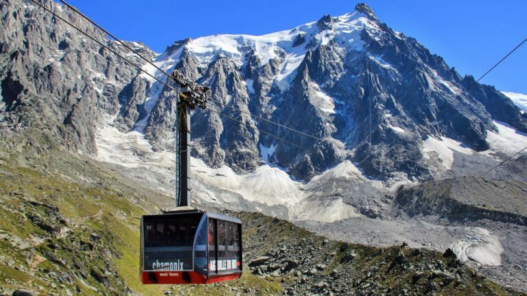 Estância turística de chamonix com novos teleféricos