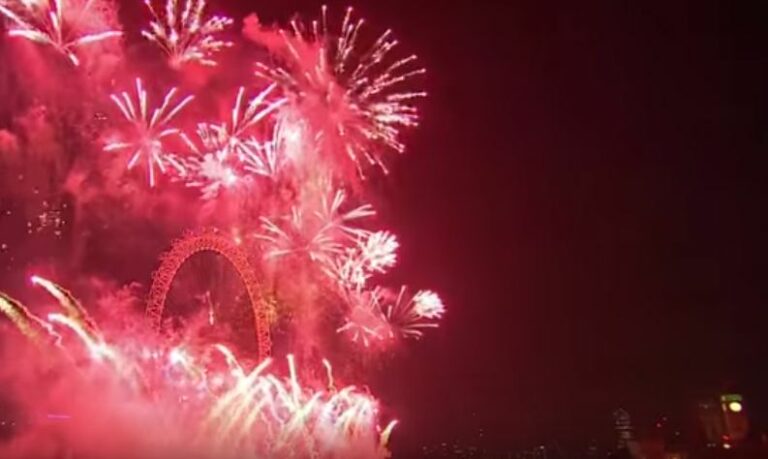 Fogo de artificio em Londres em 2015