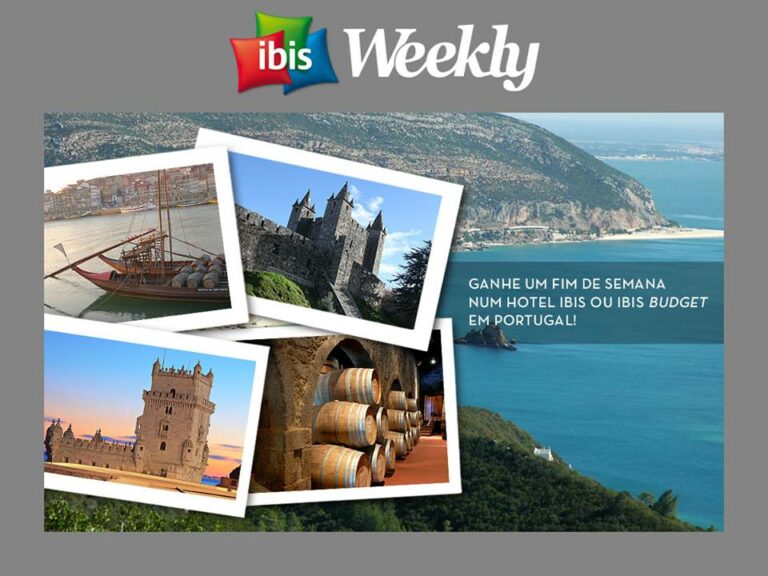 Até 5-10 participe no Concurso Ibis Weekly dos hotéis Ibis
