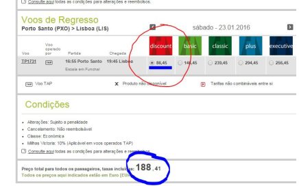 Tarifas TAP de Inverno entre Lisboa e Porto Santo desde 86.45€