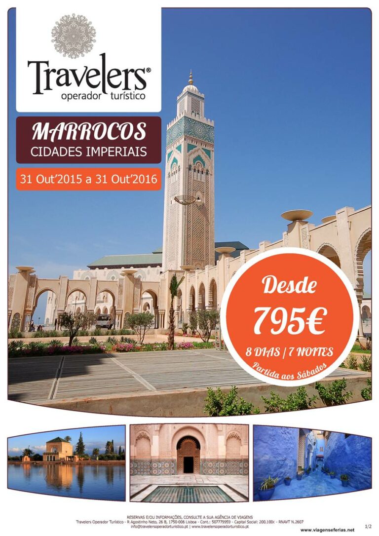 Programa de Férias em Promoção no Circuito para cidades Imperiais em Marrocos