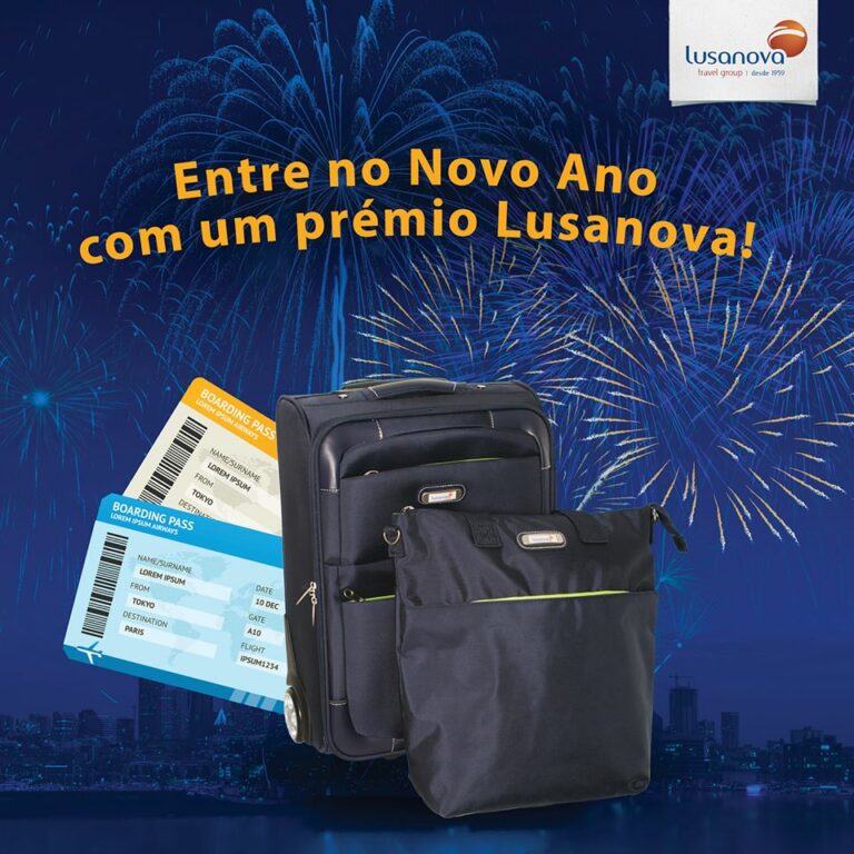 Passatempo Agência de Viagens Lusanova atribui 1 troley e 1 saco