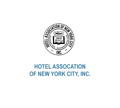 Logo da Associação de Hotéis da Cidade de Nova Iorque