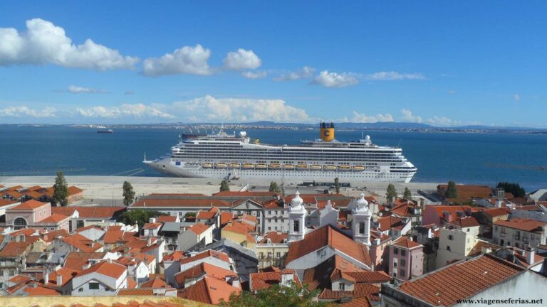 Navio Costa Fortuna da Costa Cruises no Porto de Lisboa