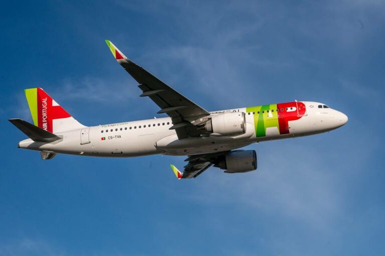 Airbus A320neo da TAP Air Portugal em voo