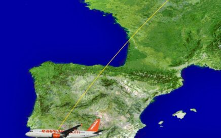 Rota Paris CDG-Faro dos voos easyJet