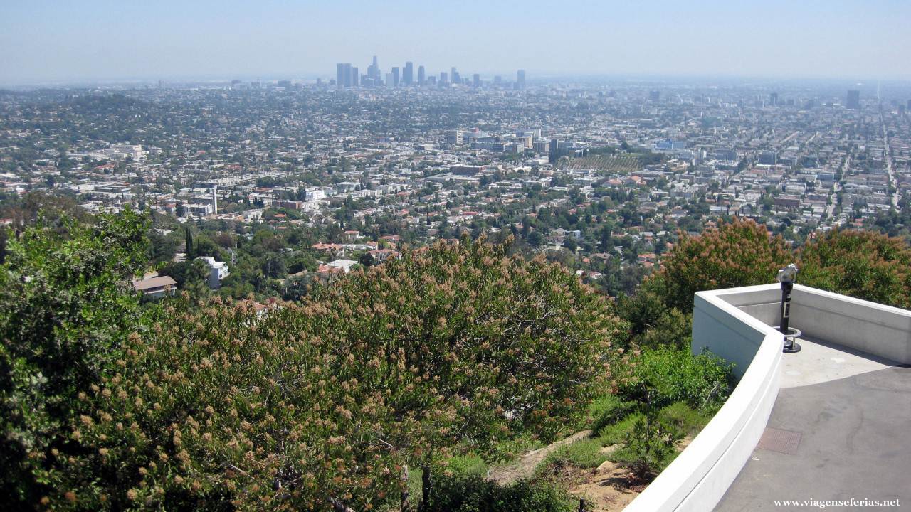 Vista panorâmica sobre Los Angeles a 13 de Agosto de 2015