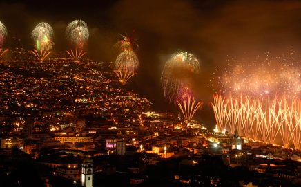 Fogo de artificio no 1º dia de 2015 no Funchal-Madeira