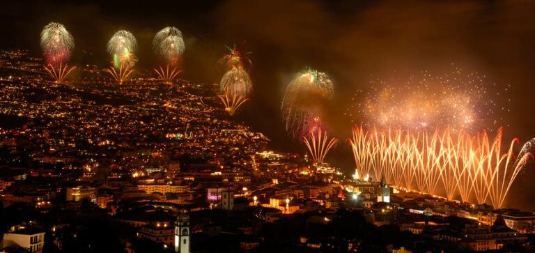 Fogo de artificio no 1º dia de 2015 no Funchal-Madeira