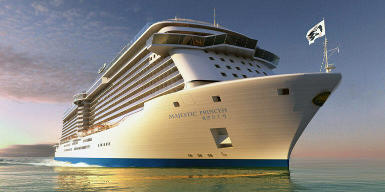 Majestic Princess navega na Europa antes de rumar à China