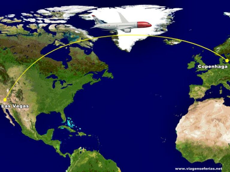 rota dos voos low cost norwegian Copenhaga-Las Vegas