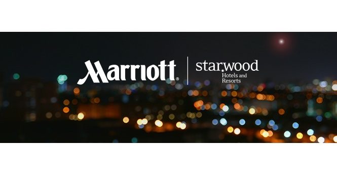 Logos dos Grupos hoteleiros Marriot e Starwood