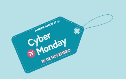 Etiqueta Cyber Monday da Air France a 30 de Novembro