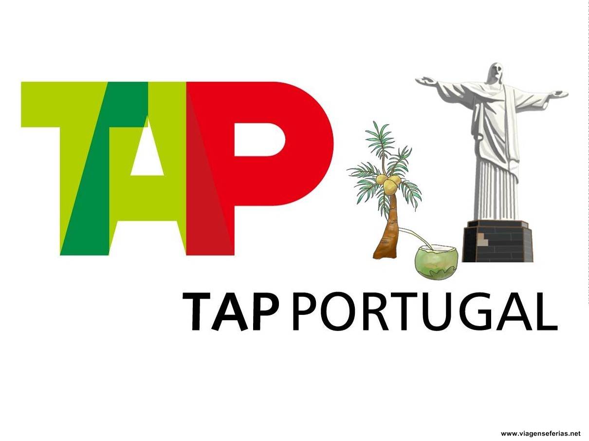 Simbolo da TAP Portugal com alusão aos voos do Brasil