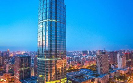 Edifício de 333 metros em Changzhou na China onde está o Hotel Marriott