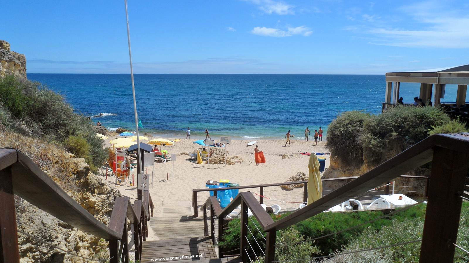 Praia da Coelha, Albufeira no Algarve em 01-07-2014