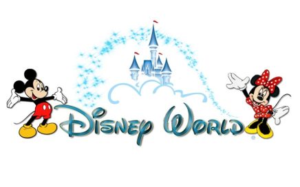 Figura do Disney World com o Mickey e com a Minnie