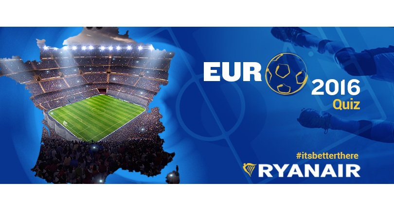 Passatempo É melhor que Euros 2016 da Ryanair