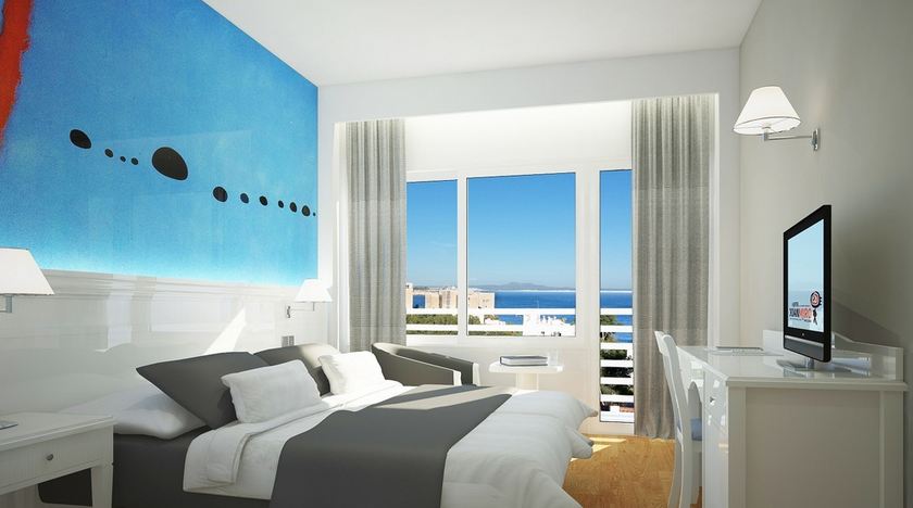 Quarto do Hotel Museu Joan Miró em Palma de Maiorca