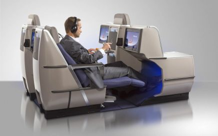 Foto indicativa da Cabine de longo curso da Brussels Airlines