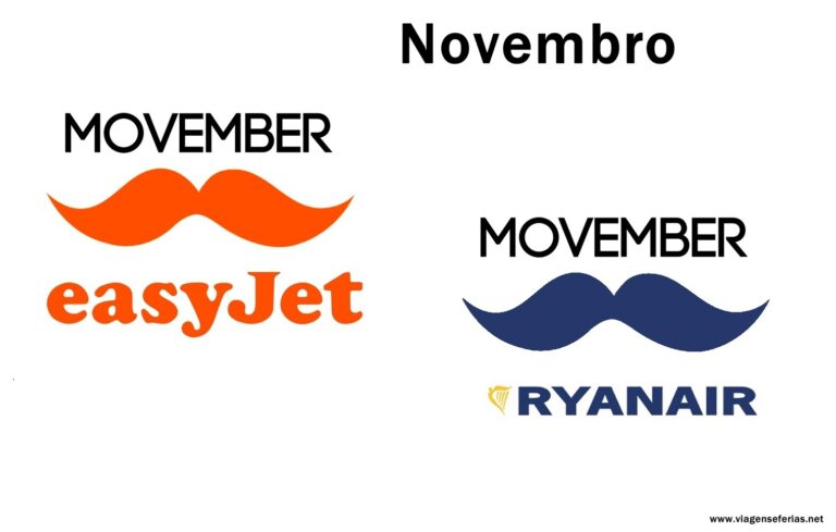 Ryanair e easyJet nos meses de Novembro - Movember