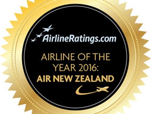 Selo de melhor Companhia Aérea 2016 atribuído por airlineratings