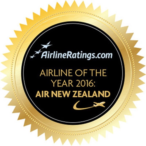 Selo de melhor Companhia Aérea 2016 atribuído por airlineratings