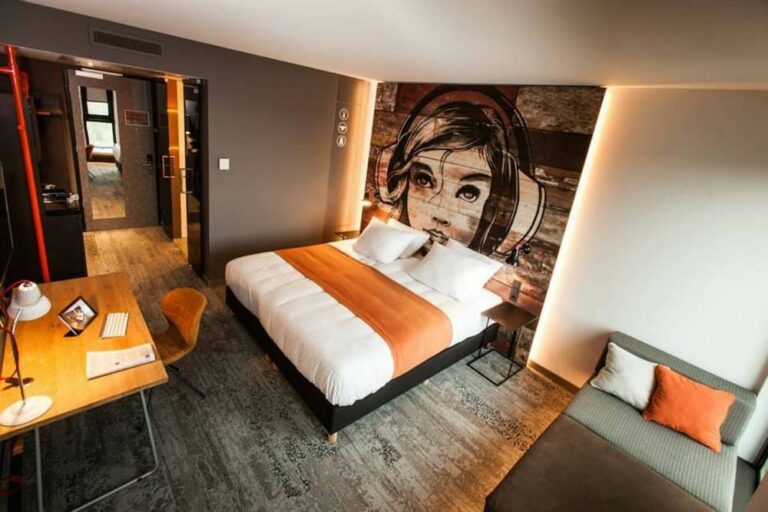 Quarto do hotel Jaz in the City em Amesterdão