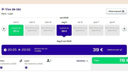 Voos Transavia a 39 euros entre Faro e Lyon
