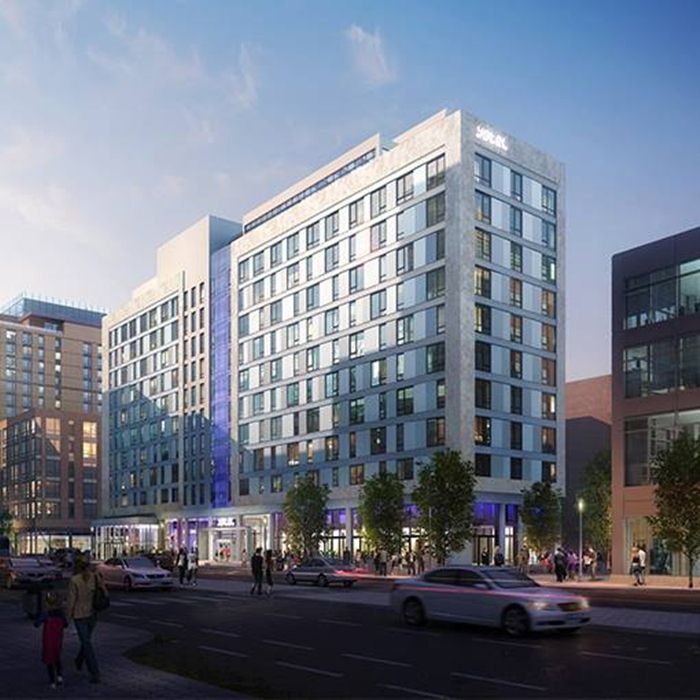 Projecto do Yotel Boston a inaugurar em 2017