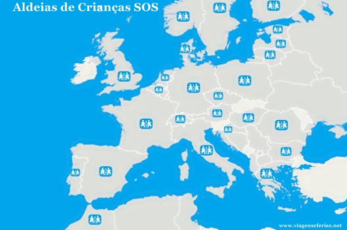 As 25 Aldeias de Crianças SOS na Europa e Marrocos