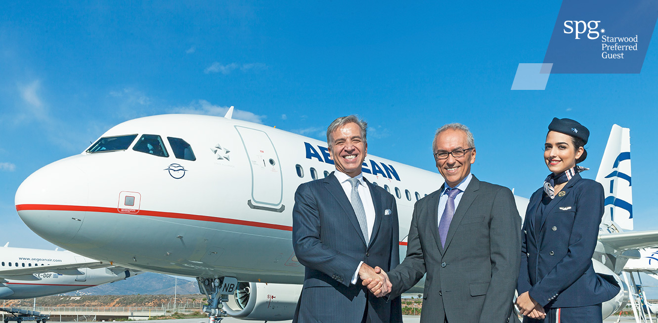 Cumprimento do acordo entre Companhia Aegean e Starwood hotéis