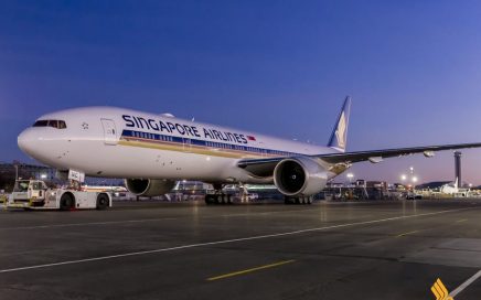 Boeing 777 da Singapoure Airlines, frota com media de 7 anos