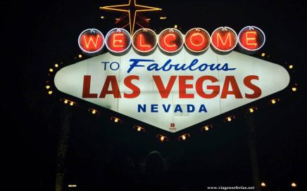 Reclame Luminoso Boas-Vindas a Las Vegas - Nevada