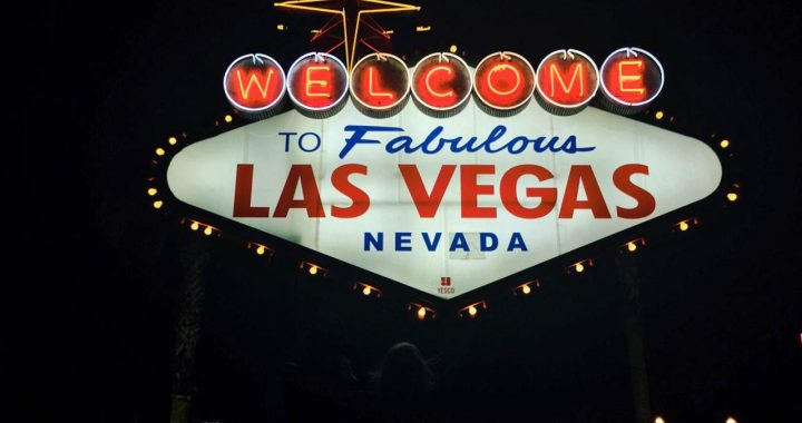 Reclame Luminoso Boas-Vindas a Las Vegas - Nevada