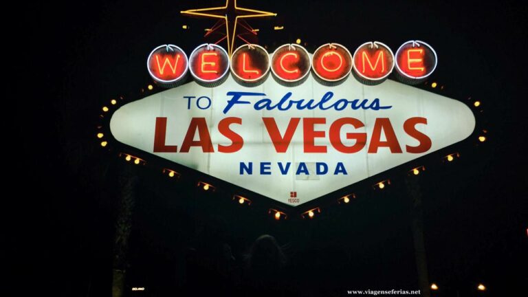 Reclame Luminoso Boas-Vindas a Las Vegas - Nevada