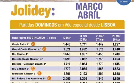 Férias da Páscoa e 25 de Abril em Cancun desde 1297€