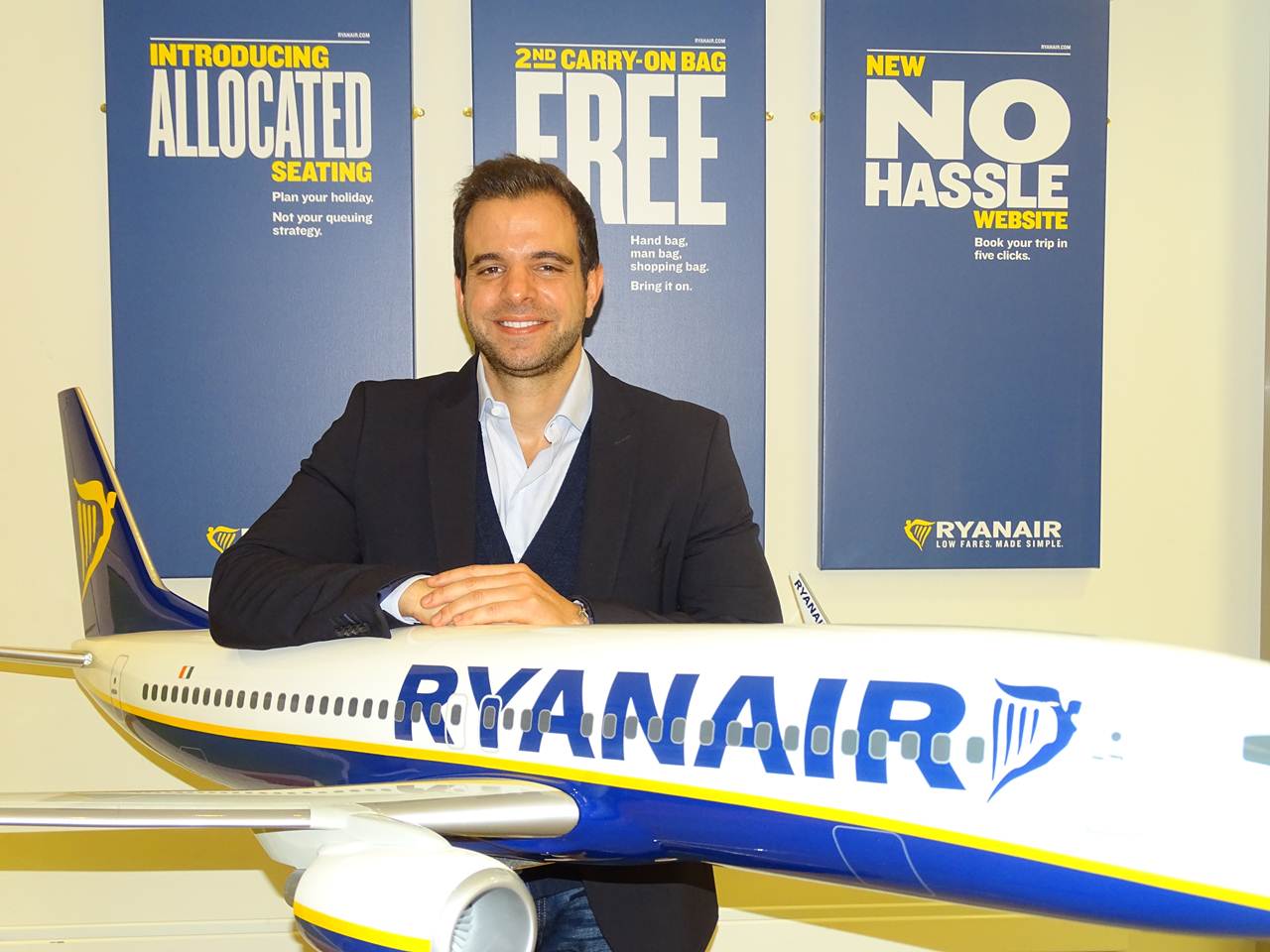 Cristian Samoilovich novo chefe de Relações Publicas da Companhia Low Cost Ryanair