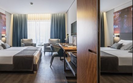 Quarto do Hotel Eurostars Heroismo na cidade do Porto
