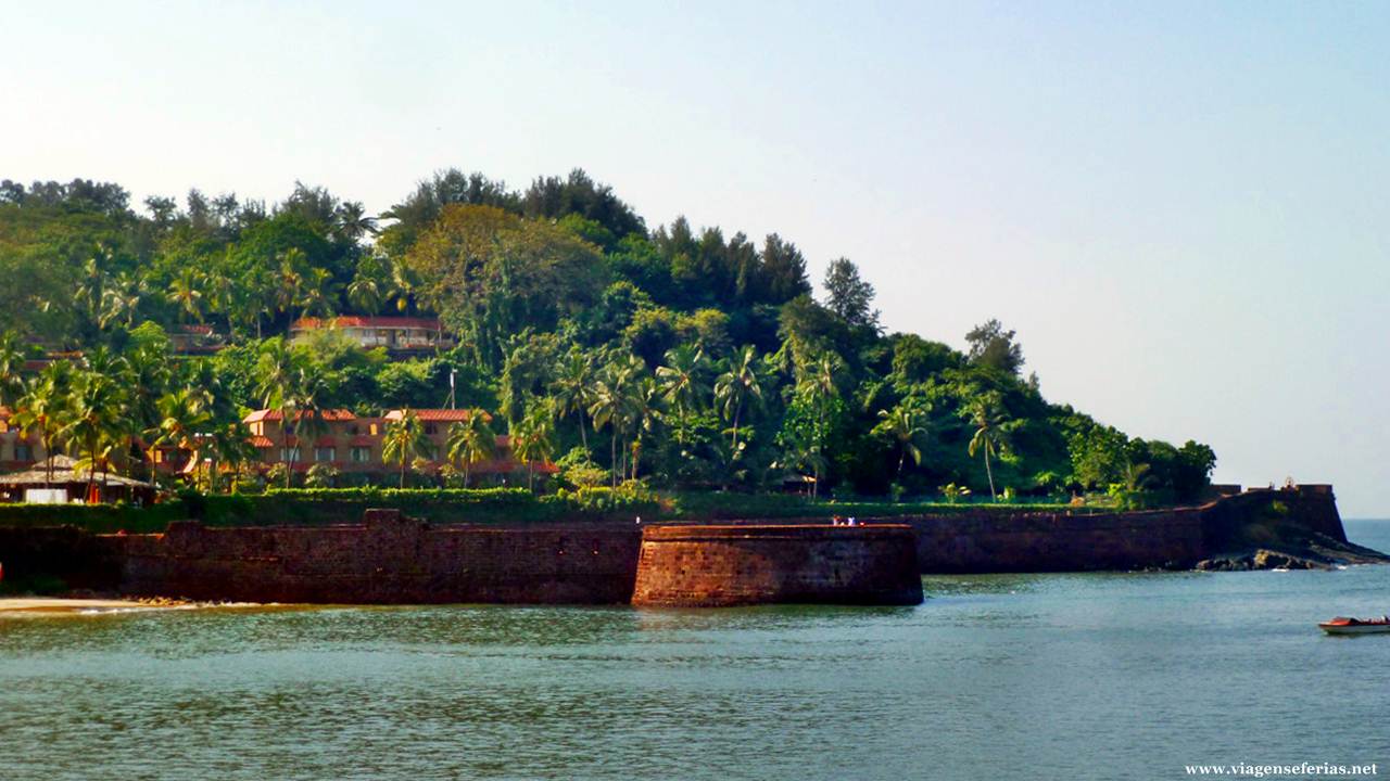 Fortaleza da Aguada em Goa na Índia a 10 de Junho 2015