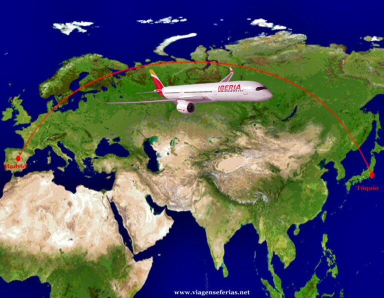 Rota voos Iberia entre Madrid e Tóquio a partir de 18-10
