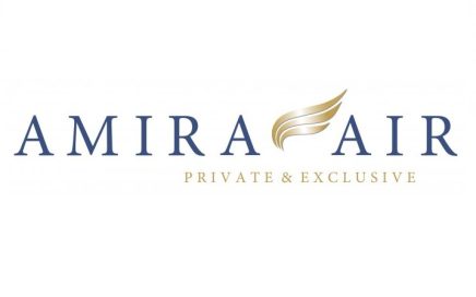Logo da Companhi Aérea Amira Air com sede em Viena