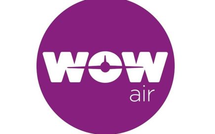 Logo da Companhia Aérea low Cost Islandesa WOW Air