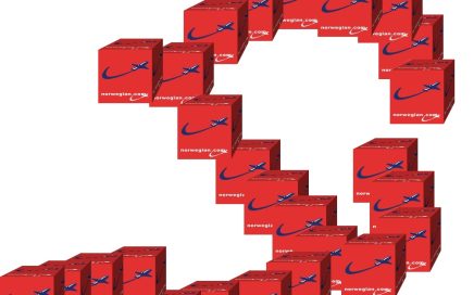 Brincadeira com 26 caixas da Low Cost Norwegian Air