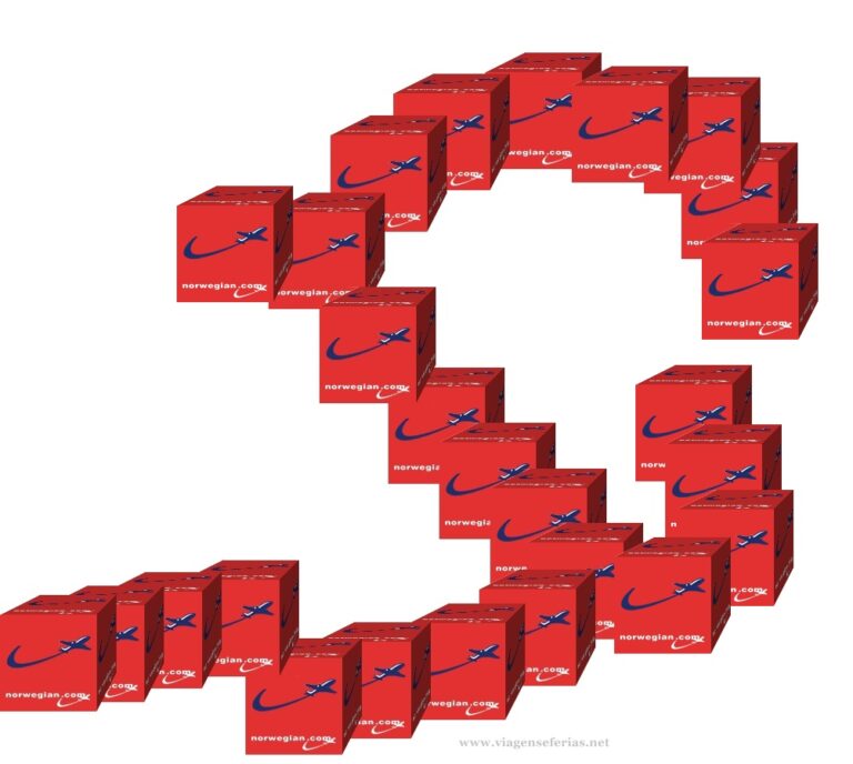 Brincadeira com 26 caixas da Low Cost Norwegian Air