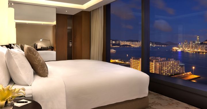 Um dos 262 quartos do Hotel Icon em Hong Kong